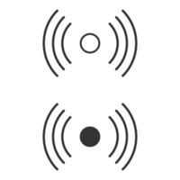 Sensor icon. Range motion symbol. Sign technology vector. vector