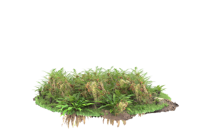 Realistic forest isolated on transparent background. 3d rendering - illustration png