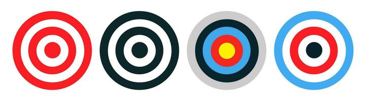 Target icon. Dartboard symbol. Sign goal vector. vector