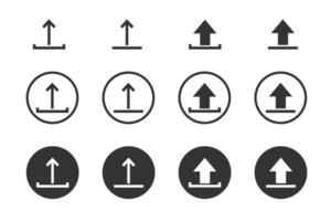 subir icono. aplicación botón símbolo. firmar añadir a nube vector. vector