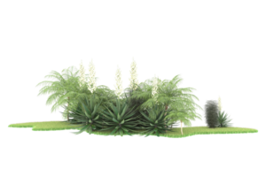 forêt réaliste isolée sur fond transparent. rendu 3d - illustration png