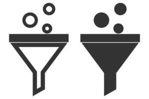 Filter icon. Funnel symbol. Sign web filtration vector. vector