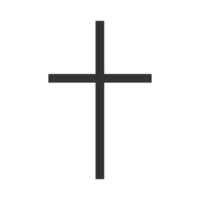 Religious cross icon. Christianity symbol. Sign church vector. vector