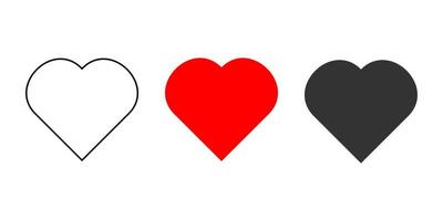 Heart icon. Love symbol. Sign valentyne vector. vector