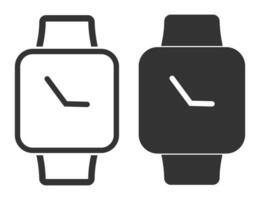 Smart watch icon. Wristwatch symbol. Sign wristband clock vector. vector