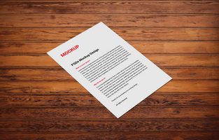 Professional Letterhead, Flyer, Fax Cover, Invoice, Note Paper and menu free PSD mockup file for Presentation