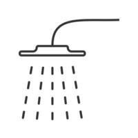 Rain shower icon. Bathroom bathing symbol. Water wash vector. vector