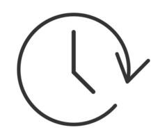 History past events icon. Time clock symbol. Sign chorology vector. vector