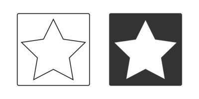 estrella icono. favorit símbolo. firmar forma vector. vector