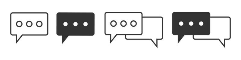 Message online icon. Bubble live chat vector . Web talk symbol.