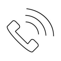 Handset icon. Phone symbol. Sign call vector. vector