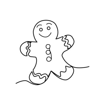 Gingerbread man illustration