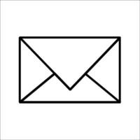 The envelope icon. Email symbol. Sign letter vector. vector