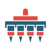 Seeder Glyph Two Color Icon Design vector