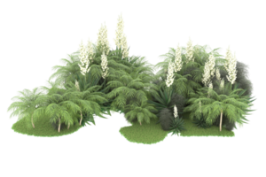Realistic forest isolated on transparent background. 3d rendering - illustration png