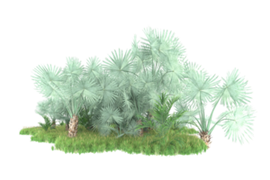 Realistic forest isolated on transparent background. 3d rendering - illustration png