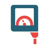 Nitrate Tester Glyph Two Color Icon Design vector