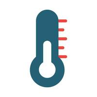 Temperature Glyph Two Color Icon Design vector