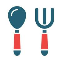 Cutlery Glyph Two Color Icon Design vector