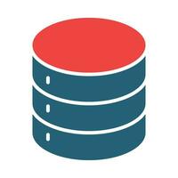 Storage Glyph Two Color Icon Design vector