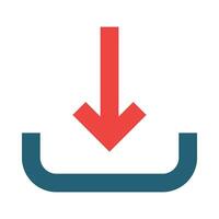 Download Glyph Two Color Icon Design vector