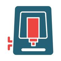 Water Purifier Glyph Two Color Icon Design vector