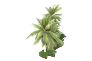 Realistic forest isolated on transparent background. 3d rendering - illustration png