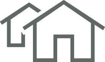 Home homepage icon symbol vector image. Illustration of the house real estate graphic property design image