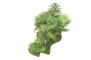 Realistic forest isolated on transparent background. 3d rendering - illustration png
