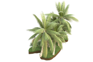 Realistic forest isolated on transparent background. 3d rendering - illustration png