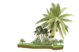 floresta realista isolada em fundo transparente. renderização 3D - ilustração png