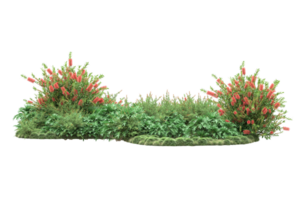 forêt réaliste isolée sur fond transparent. rendu 3d - illustration png