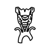 Inferior Thyroid Vein icon in vector. Logotype vector