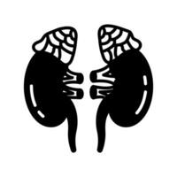 suprarrenal glándula icono en vector. logotipo vector