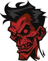 Ghastly Zombie Impression Vector Mascot Zombie Mascot Illustration Vector Design