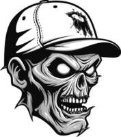 Zombie Mascot Symbol Vector Character Undead Zombie Emblem Mascot Vector