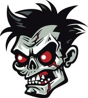 Spectral Zombie Mascot Vector Design Zombie Mascot Symbol Vector Character