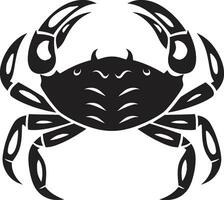 Ocean Guardian Crab Vector Design Shoreline Sovereign Vector Crab Icon