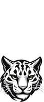 Ebon Elegance Vector Ocelot Heraldry Jungle Majesty Ocelot Logo in Black Vector