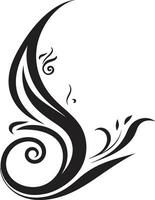 Artistic Vector Ornamentation Calligraphic Elegant Lines Abstract Decorative Vector