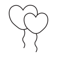 l'amour ballon icône transparent Contexte png