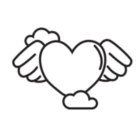Engel Liebe Symbol transparent Hintergrund png