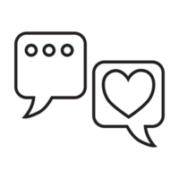 Bubble chat icon transparent background png