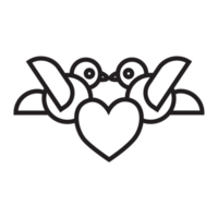 Paar Liebe Vogel Symbol transparent Hintergrund png