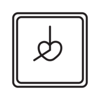 heart clock icon transparent background png