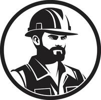 Toolbelt Trooper Construction Icon Blueprint Brawler Worker Vector