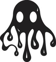 Phantoms Slime Trail Sinister Vector Design Wickedly Wet A Dark Icon of the Slime Beast