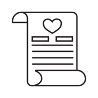 Love letter icon transparent background png