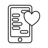 Chat and smartphone icon transparent background png