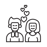 Pareja personaje icono transparente antecedentes png